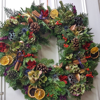 Colourful Christmas Wreath